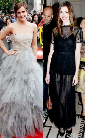 Anne Hathaway, Emma Watson Anne Hathaway, Emma Watson